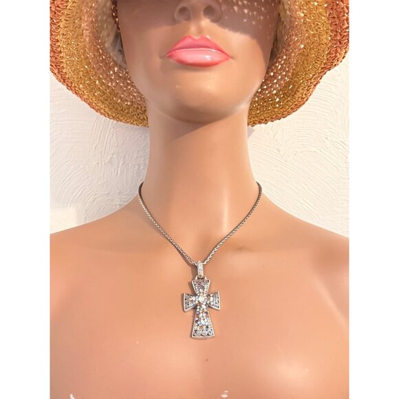 Brighton Voyage Trust Cross Multistones Necklace - Picture 10 of 10